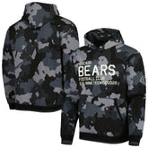 Chicago Bears The Wild Collective Camo Pullover Hoodie - Black - NFL