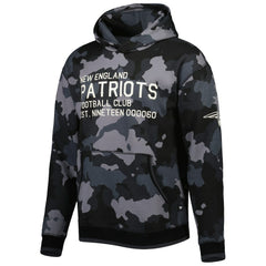 New England Patriots The Wild Collective Camo Pullover Hoodie - Black - NFL