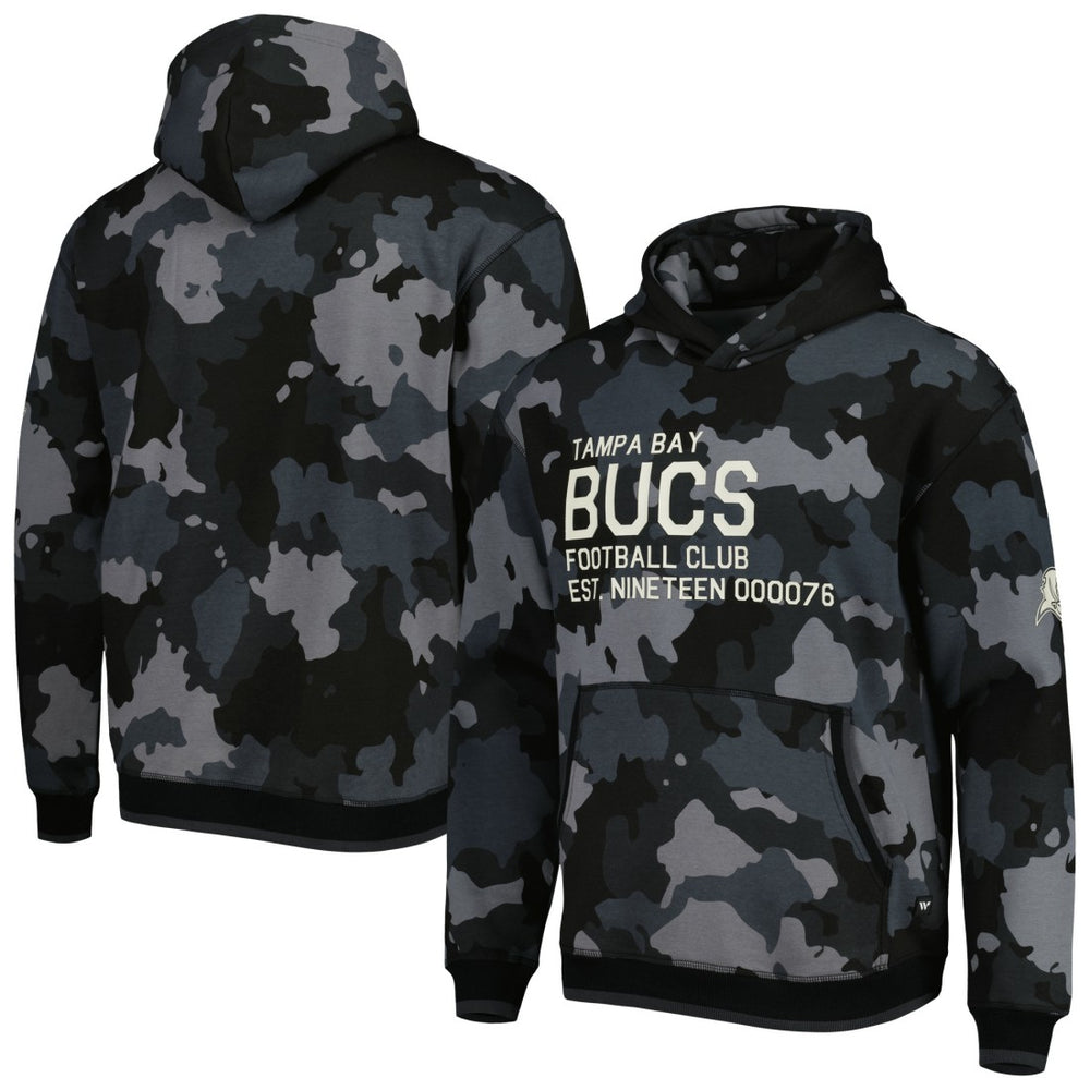 Tampa Bay Buccaneers The Wild Collective Camo Pullover Hoodie - Black - NFL