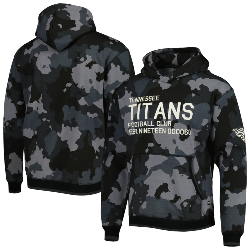 Tennessee Titans The Wild Collective Camo Pullover Hoodie - Black - NFL