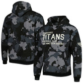 Tennessee Titans The Wild Collective Camo Pullover Hoodie - Black - NFL