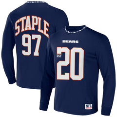 Chicago Bears NFL x Staple Core Team Long Sleeve T-Shirt - Navy - NFL
