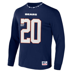 Chicago Bears NFL x Staple Core Team Long Sleeve T-Shirt - Navy - NFL