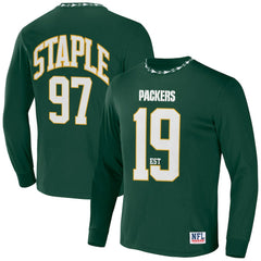 Green Bay Packers NFL x Staple Core Team Long Sleeve T-Shirt - Hunter Green - NFL