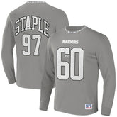 Las Vegas Raiders NFL x Staple Core Team Long Sleeve T-Shirt - Gray - NFL