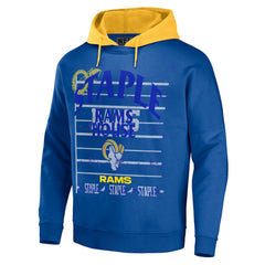 Los Angeles Rams NFL x Staple Throwback Vintage Wash Pullover Hoodie - Navy - NFL