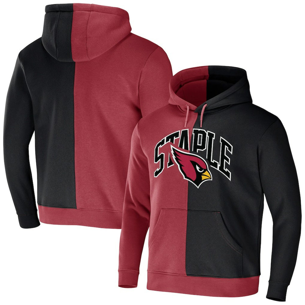 Arizona Cardinals NFL x Staple Split Logo Pullover Hoodie - Cardinal - NFL