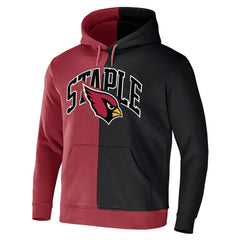 Arizona Cardinals NFL x Staple Split Logo Pullover Hoodie - Cardinal - NFL