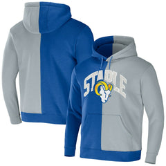 Los Angeles Rams NFL x Staple Split Logo Pullover Hoodie - Royal - NFL