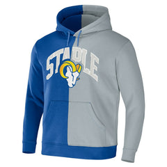 Los Angeles Rams NFL x Staple Split Logo Pullover Hoodie - Royal - NFL
