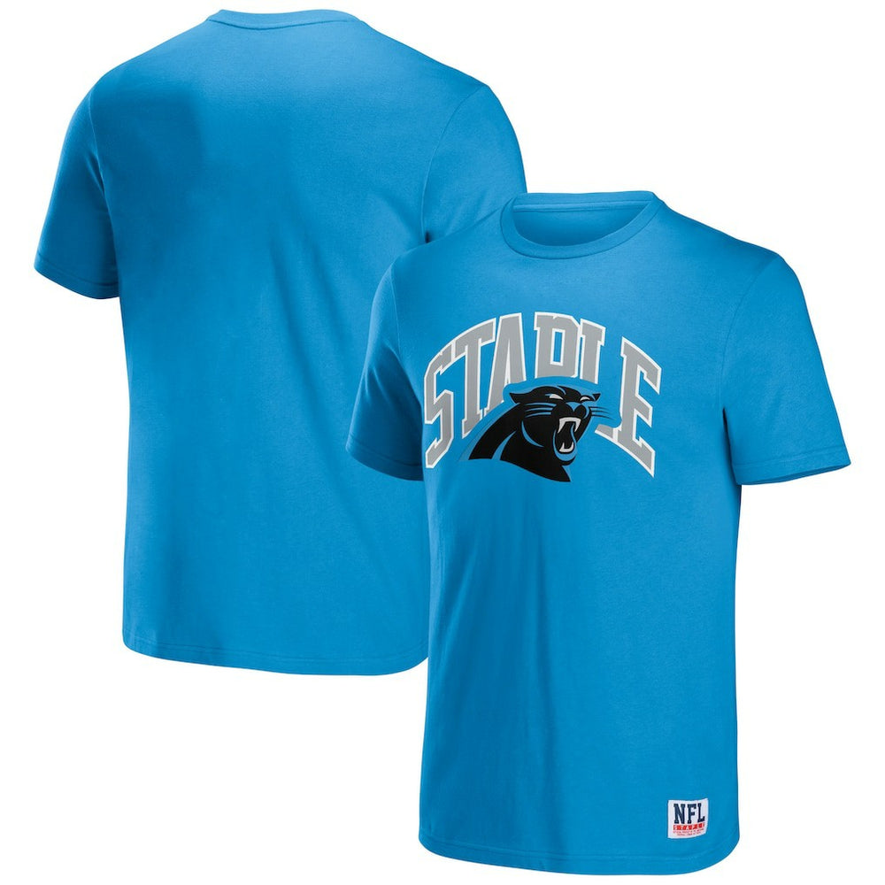 Carolina Panthers NFL x Staple Logo Lockup T-Shirt - Blue - NFL