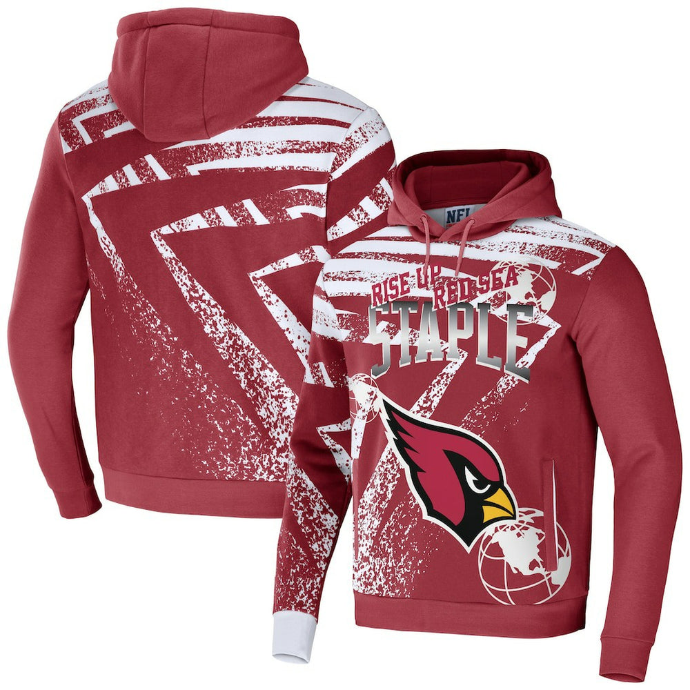 Arizona Cardinals NFL x Staple All Over Print Pullover Hoodie - Cardinal - NFL