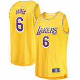 Fanatics LeBron James Los Angeles Lakers 2021/22 Fast Break Replica Jersey Icon Edition Gold