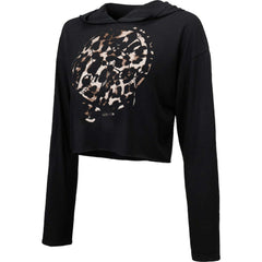 New York Yankees Majestic Threads Women's Leopard Cropped Hoodie Near Me