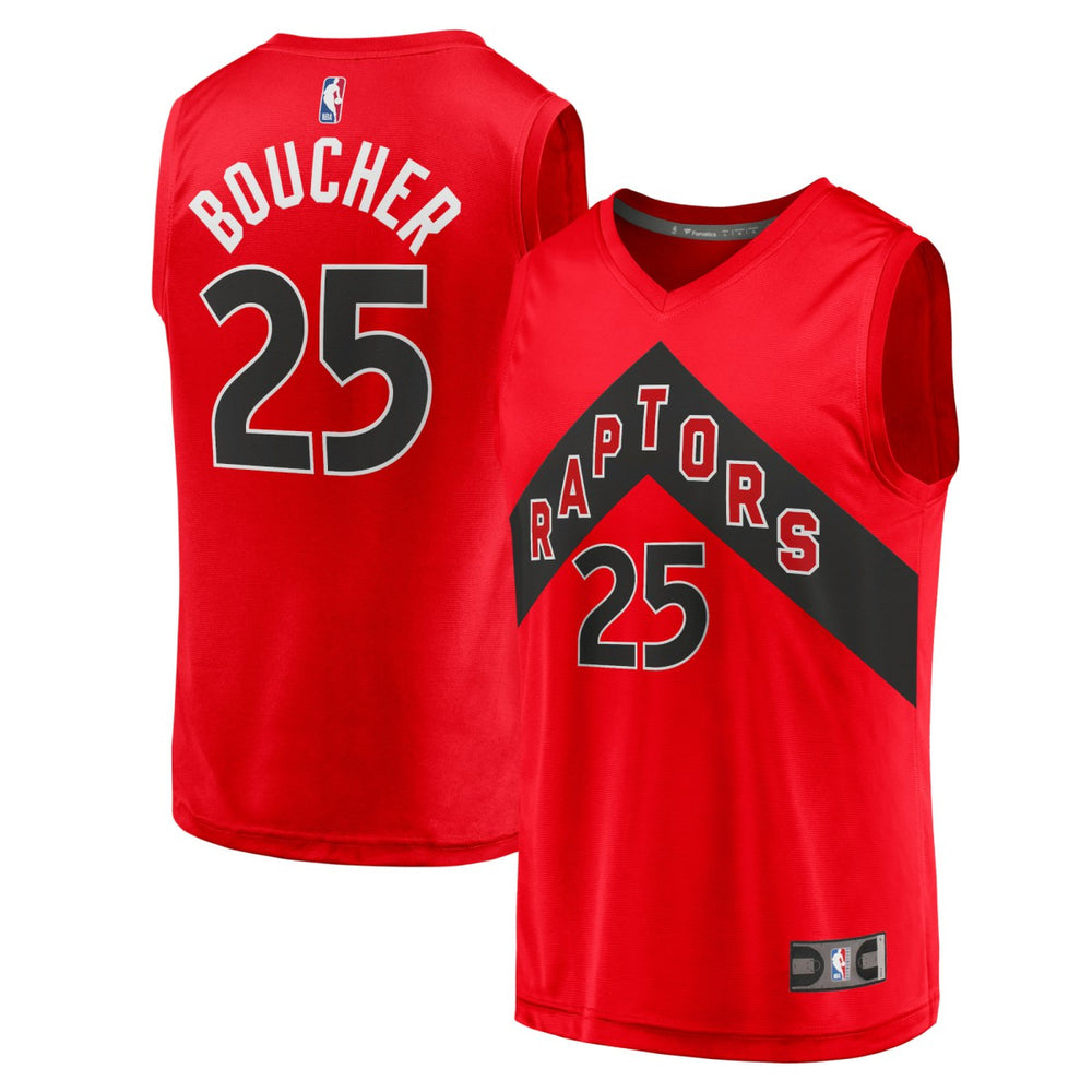 Fanatics Chris Boucher Toronto Raptors Youth Fast Break Replica Jersey Icon Edition Red