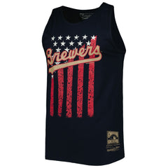 Milwaukee Brewers Mitchell & Ness Cooperstown Collection Stars and Stripes Tank Top Outlet