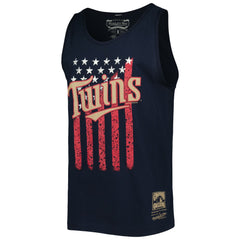Minnesota Twins Mitchell & Ness Cooperstown Collection Stars and Stripes Tank Top for sale