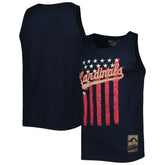 St. Louis Cardinals Mitchell & Ness Cooperstown Collection Stars and Stripes Tank Top Discount