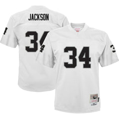 Bo Jackson Las Vegas Raiders Youth 1988 Retired Player Legacy Jersey - White - Mitchell & Ness