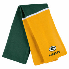 Green Bay Packers WEAR by Erin Andrews Women's Colorblock Cuffed Knit Hat with Pom and Scarf Set - Green - NFL
