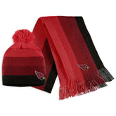Arizona Cardinals WEAR by Erin Andrews Women's Ombre Pom Knit Hat and Scarf Set - Cardinal - NFL