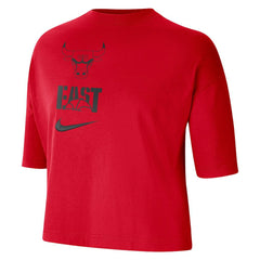 Nike Chicago Bulls Women's Essential Boxy T-Shirt Red