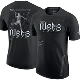 Nike Brooklyn Nets Courtside Air Traffic Control Max90 T-Shirt Black