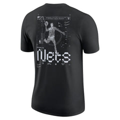 Nike Brooklyn Nets Courtside Air Traffic Control Max90 T-Shirt Black