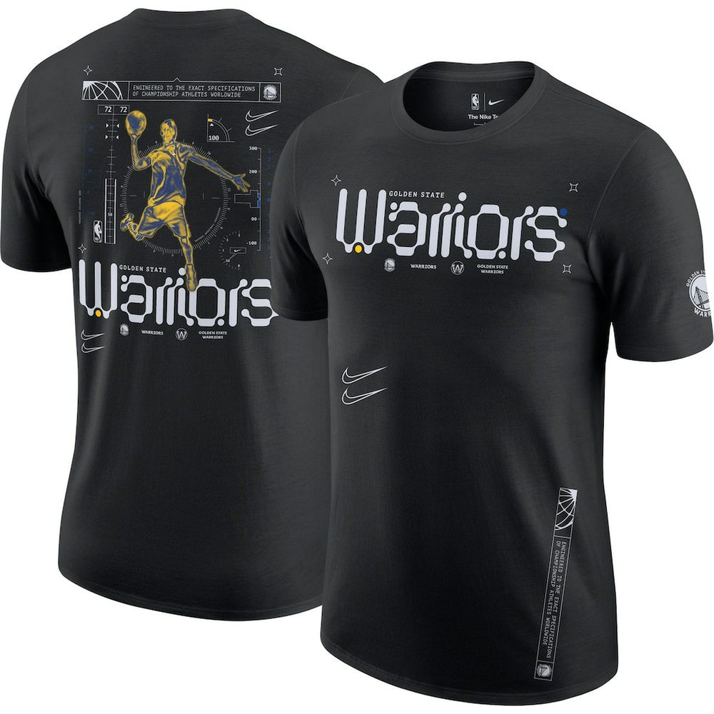 Nike Golden State Warriors Courtside Air Traffic Control Max90 T-Shirt Black