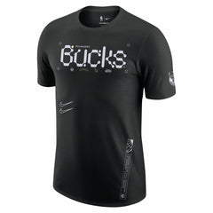 Nike Milwaukee Bucks Courtside Air Traffic Control Max90 T-Shirt Black