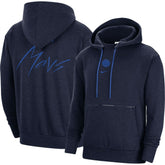 Nike Dallas Mavericks Courtside Versus Flight Pullover Hoodie Heather Navy