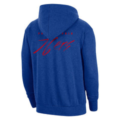 Nike Philadelphia 76ers Courtside Versus Flight Pullover Hoodie Heather Royal