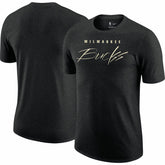 Nike Milwaukee Bucks Courtside Versus Flight Max90 T-Shirt Heather Black