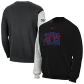 Nike Philadelphia 76ers Courtside Versus Force & Flight Pullover Sweatshirt Black/Heather Gray