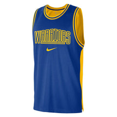 Nike Golden State Warriors Courtside Versus Force Split DNA Performance Mesh Tank Top Royal/Gold
