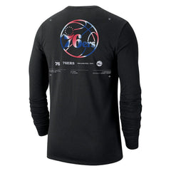 Nike Philadelphia 76ers Essential Air Traffic Control Long Sleeve T-Shirt Black