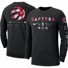 Nike Toronto Raptors Essential Air Traffic Control Long Sleeve T-Shirt Black