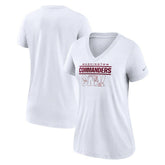 Washington Commanders Women's Hometown Collection Tri-Blend V-Neck T-Shirt - White - Nike