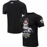 Tyrann Mathieu New Orleans Saints Pro Standard Player Avatar Graphic T-Shirt - Black - NFL