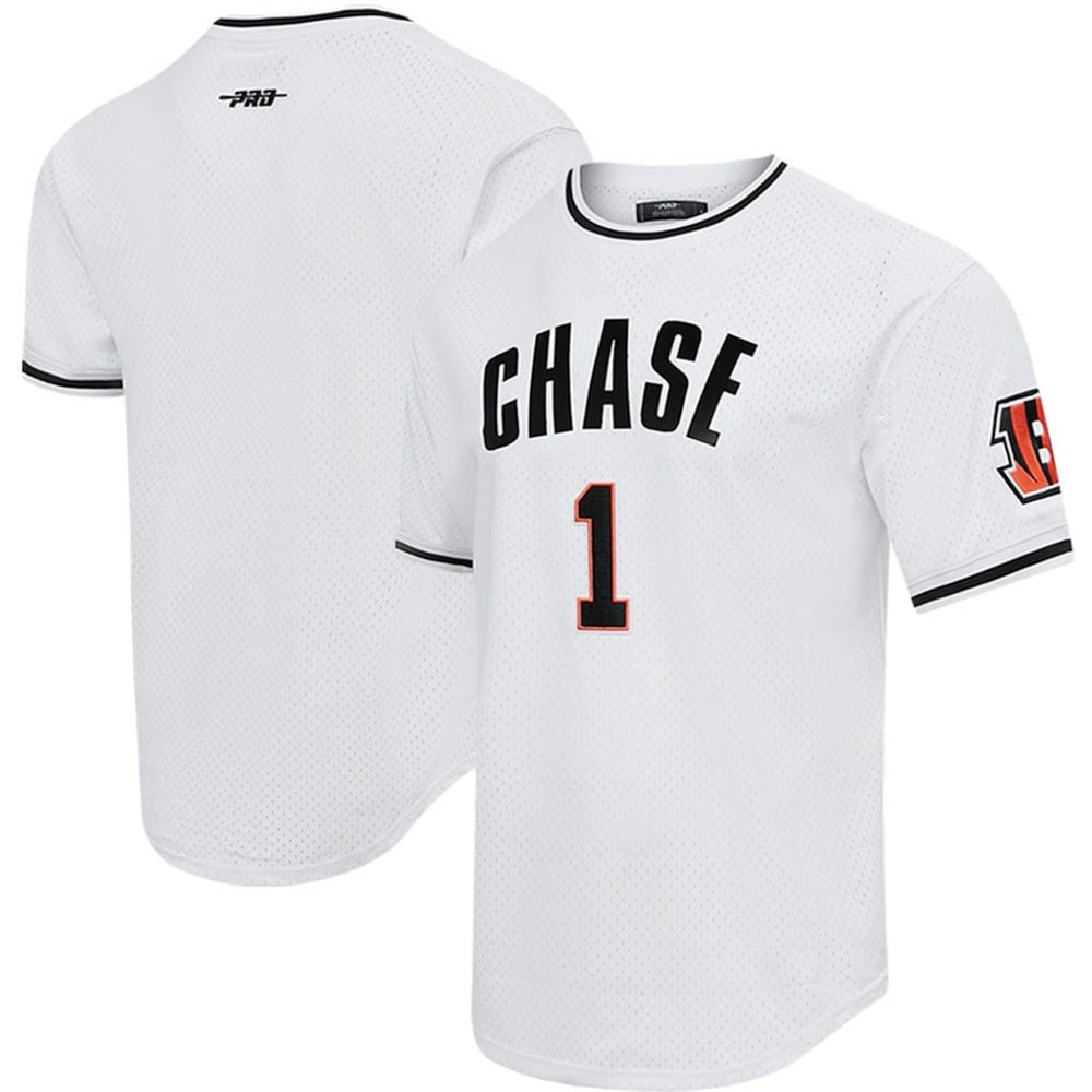 Ja'Marr Chase Cincinnati Bengals Pro Standard Mesh Player Name & Number Top - White - NFL