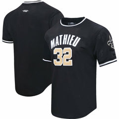 Tyrann Mathieu New Orleans Saints Pro Standard Mesh Player Name & Number Top - Black - NFL