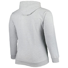 Fanatics Brooklyn Nets Big & Tall Wordmark Pullover Hoodie Heather Gray