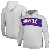 Fanatics Phoenix Suns Big & Tall Wordmark Pullover Hoodie Heather Gray