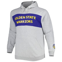 Fanatics Golden State Warriors Big & Tall Wordmark Pullover Hoodie Heather Gray