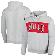 Fanatics Chicago Bulls Wordmark French Terry Pullover Hoodie Heather Gray