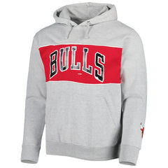 Fanatics Chicago Bulls Wordmark French Terry Pullover Hoodie Heather Gray