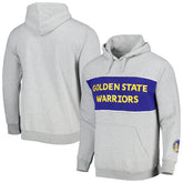 Fanatics Golden State Warriors Wordmark French Terry Pullover Hoodie Heather Gray