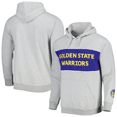 Fanatics Golden State Warriors Wordmark French Terry Pullover Hoodie Heather Gray