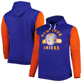 Fanatics New York Knicks Big & Tall Bold Attack Pullover Hoodie Blue/Orange