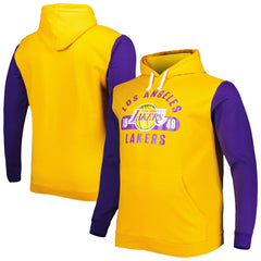Fanatics Los Angeles Lakers Big & Tall Bold Attack Pullover Hoodie Gold/Purple